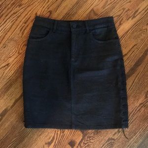 DL1961 Black Denim Skirt